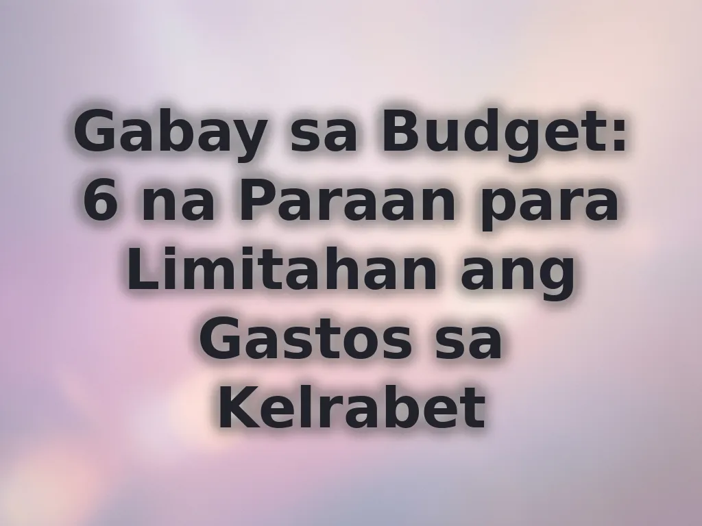 Gabay sa Budget